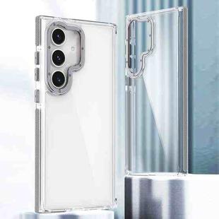 For Samsung Galaxy S24 Ultra 5G Dual-Color Clear Acrylic Hybrid TPU Phone Case(Grey)