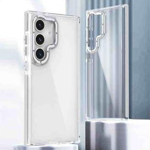 For Samsung Galaxy S24+ 5G Dual-Color Clear Acrylic Hybrid TPU Phone Case(Transparent)