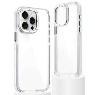 For iPhone 15 Pro Max Dual-Color Clear Acrylic Hybrid TPU Phone Case(Transparent)