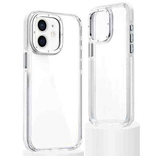 For iPhone 11 Dual-Color Clear Acrylic Hybrid TPU Phone Case(Transparent)
