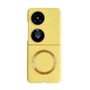 For Huawei Pocket 2 Skin Feel Magsafe Magnetic Shockproof PC Phone Case(Yellow)