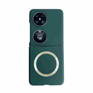 For Huawei Pocket 2 Skin Feel Magsafe Magnetic Shockproof PC Phone Case(Dark Green)