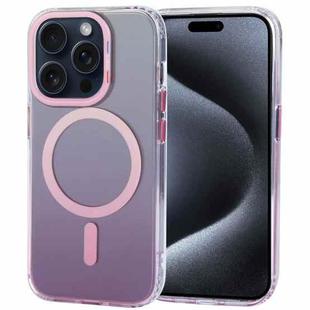 For iPhone 15 Pro Max TGVIS Aurora Series MagSafe Magnetic Phone Case(Gradient Pink)
