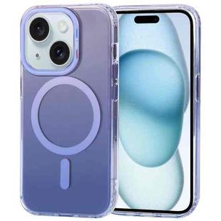 For iPhone 15 TGVIS Aurora Series MagSafe Magnetic Phone Case(Gradient Purple)