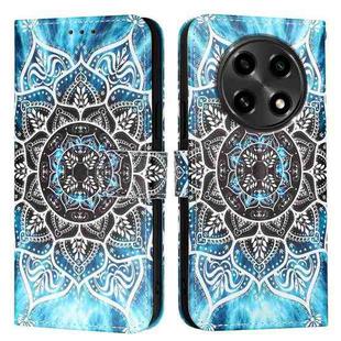 For OPPO A2 Pro 5G / A3 Pro 5G Colored Drawing Pattern Plain Weave Leather Phone Case(Undersea Mandala)