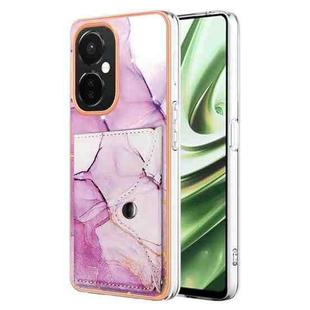 For OnePlus CE 3 Lite 5G / Nord N30 Marble Pattern IMD Card Slot Phone Case(Pink Purple Gold)