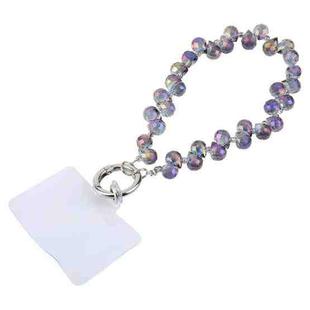 Colorful Crystal Rope Short Lanyard(Purple)