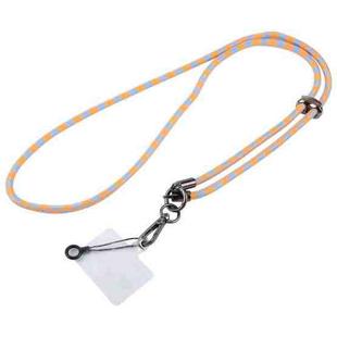 Flash Buckle Crossbody Mobile Phone Long Lanyard(Orange Blue)