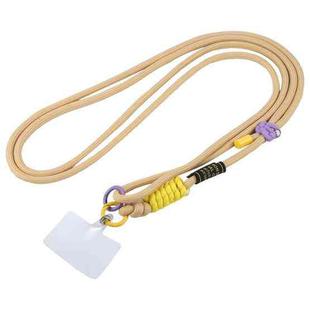 Hinge Adjustable Crossbody Mobile Phone Long Lanyard(Gold Yellow)