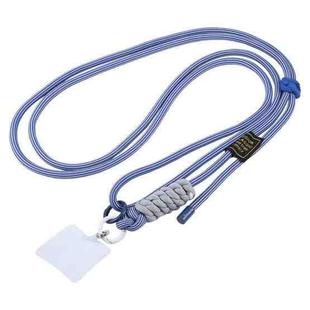 Hinge Adjustable Crossbody Mobile Phone Long Lanyard(Blue White)