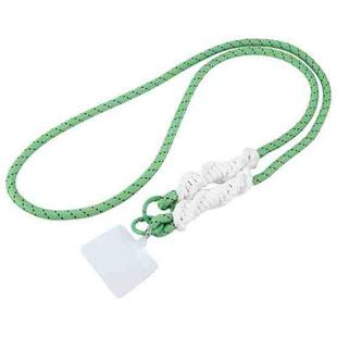 Spiral Crossbody Mobile Phone Long Lanyard(Green White)