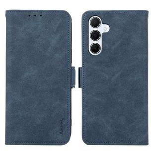 For Samsung Galaxy A13 5G / A04s ABEEL Frosted Magnetic RFID Leather Phone Case(Blue)