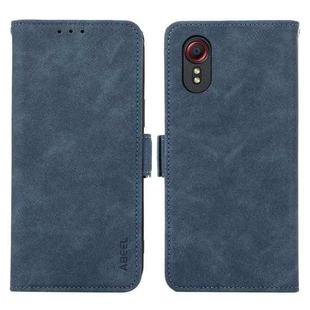 For Samsung Galaxy Xcover 7 ABEEL Frosted Magnetic RFID Leather Phone Case(Blue)