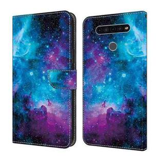 For LG K41S/K51S Crystal Painted Leather Phone case(Starry Sky)