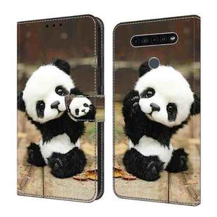 For LG K41S/K51S Crystal Painted Leather Phone case(Panda)