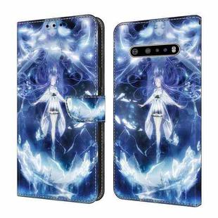 For LG V60 ThinQ 5G Crystal Painted Leather Phone case(Magic Fairy)