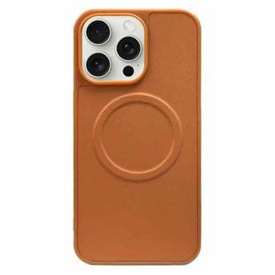 For iPhone 15 Pro Max 2 in 1 MagSafe Magnetic Silicone Leather Phone Case(Brown)