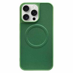 For iPhone 15 Pro Max 2 in 1 MagSafe Magnetic Silicone Leather Phone Case(Green)