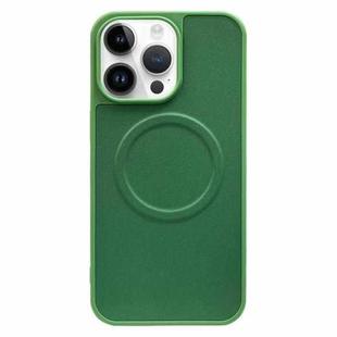 For iPhone 13 Pro Max 2 in 1 MagSafe Magnetic Silicone Leather Phone Case(Green)