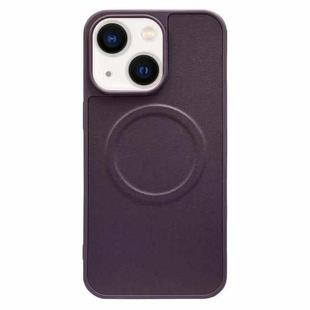 For iPhone 13 2 in 1 MagSafe Magnetic Silicone Leather Phone Case(Purple)