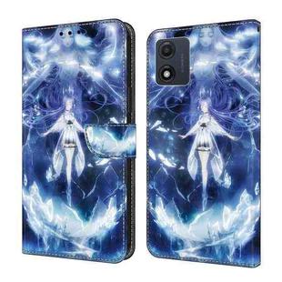 For Motorola Moto E22/E22i Crystal Painted Leather Phone case(Magic Fairy)