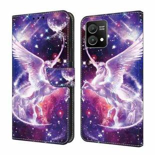 For Motorola Moto G Power 2023 Crystal Painted Leather Phone case(Unicorn)