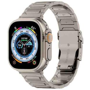 For Apple Watch Ultra 49mm I-Shaped Titanium Metal Watch Band(Titanium)