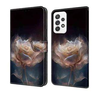 For OPPO A16/A16s/A54s/A54 4G/A55 5G Crystal Painted Leather Phone case(Peony)