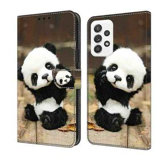 For OPPO A16/A16s/A54s/A54 4G/A55 5G Crystal Painted Leather Phone case(Panda)