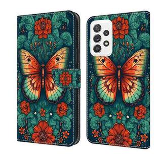 For OPPO A52/A72/A92 Crystal Painted Leather Phone case(Flower Butterfly)