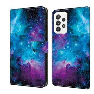 For OPPO A54 5G/A74 5G Crystal Painted Leather Phone case(Starry Sky)