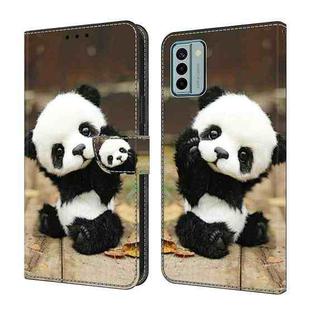 For Nokia G22 Crystal Painted Leather Phone case(Panda)