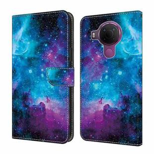For Nokia 3.4/5.4 Crystal Painted Leather Phone case(Starry Sky)