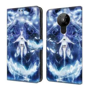 For Nokia 5.3 Crystal Painted Leather Phone case(Magic Fairy)