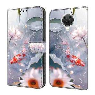 For Nokia G20 Crystal Painted Leather Phone case(Koi)