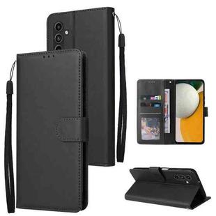 For Samsung Galaxy A15 3-Card Slots Multifunctional Leather Phone Case(Black)