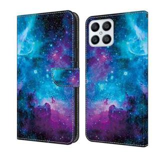 For Honor X8 4G Crystal Painted Leather Phone case(Starry Sky)