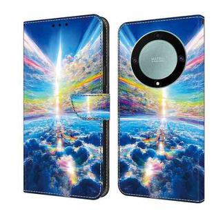 For Honor Magic5 Lite/X40 Crystal Painted Leather Phone case(Colorful Sky)