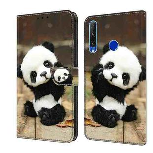 For Honor 20 lite/10 Lite Crystal Painted Leather Phone case(Panda)