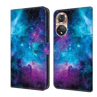 For Honor 50 Pro Crystal Painted Leather Phone case(Starry Sky)