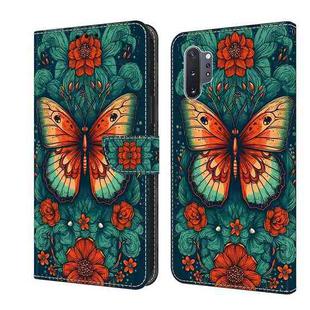 For Samsung Galaxy A32 4G Crystal Painted Leather Phone case(Flower Butterfly)