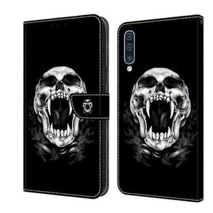 For Samsung Galaxy A50/A50s/A30s Crystal Painted Leather Phone case(Skull)