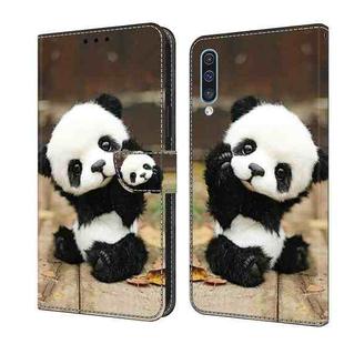 For Samsung Galaxy A50/A50s/A30s Crystal Painted Leather Phone case(Panda)