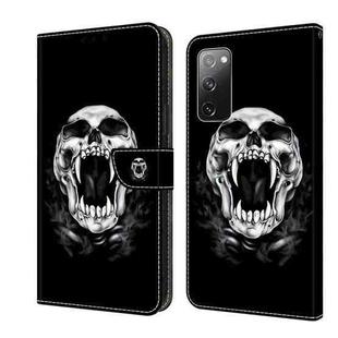 For Samsung Galaxy S20 FE 4G/5G Crystal Painted Leather Phone case(Skull)