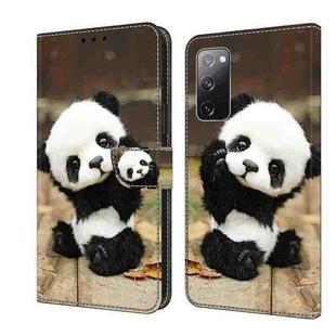 For Samsung Galaxy S20 FE 4G/5G Crystal Painted Leather Phone case(Panda)
