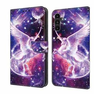 For Samsung Galaxy S23 5G Crystal Painted Leather Phone case(Unicorn)