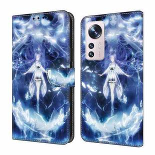 For Xiaomi 12 Crystal Painted Leather Phone case(Magic Fairy)