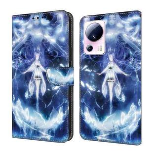 For Xiaomi 13 Lite Crystal Painted Leather Phone case(Magic Fairy)