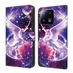 For Xiaomi 13 Pro Crystal Painted Leather Phone case(Unicorn)