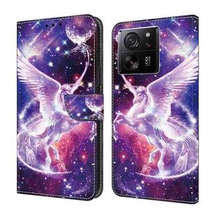 For Xiaomi 13T Pro Crystal Painted Leather Phone case(Unicorn)